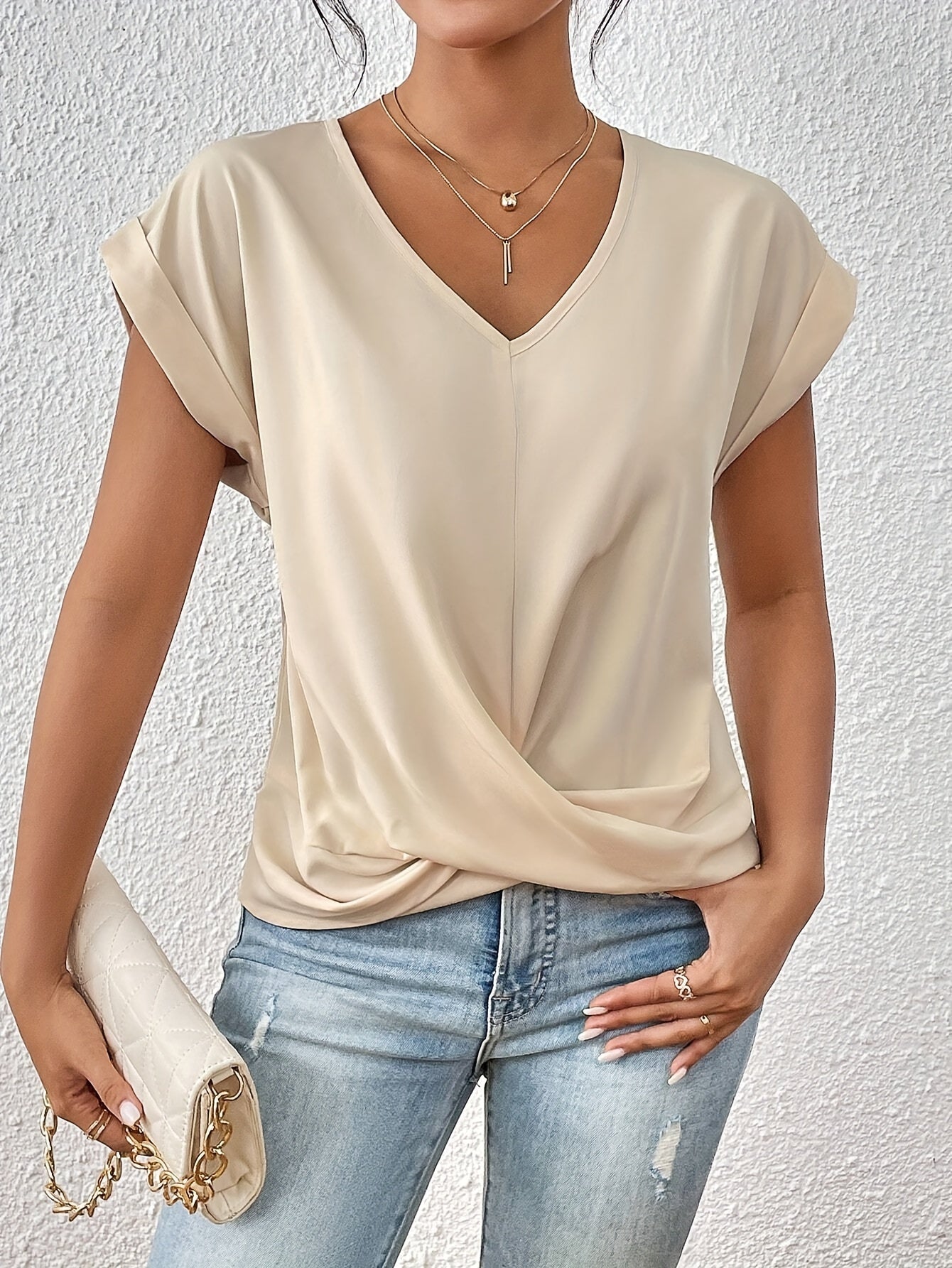 Lenoir™ | Soft V-Neck Casual T-Shirt