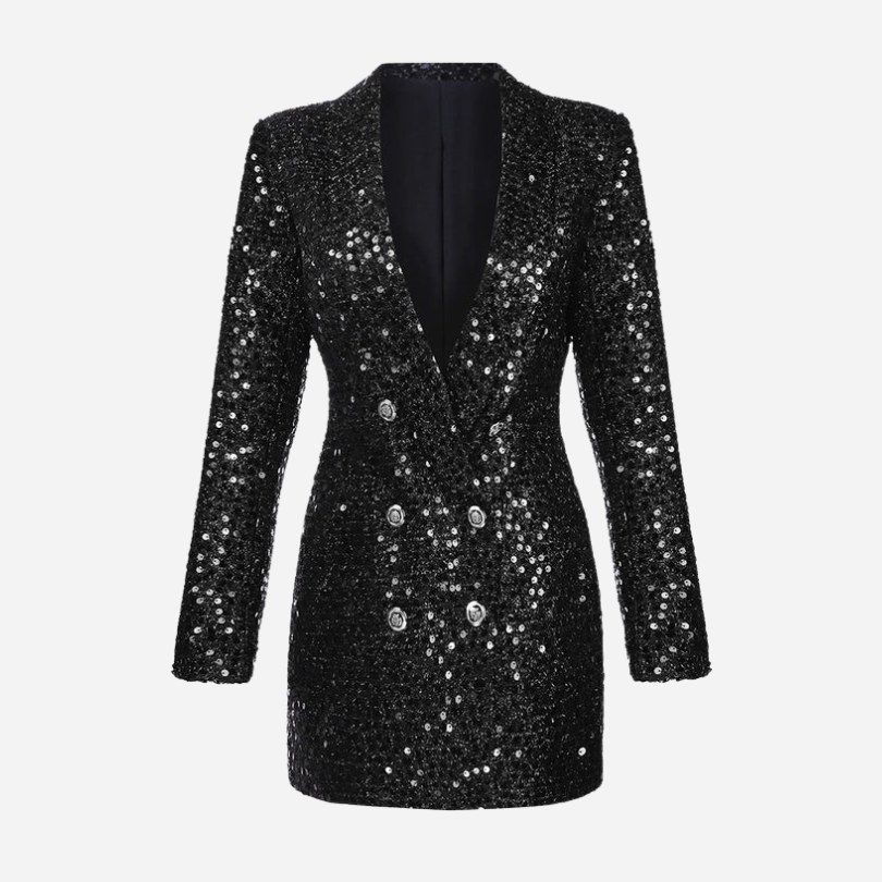 Glitter Blazer Dress