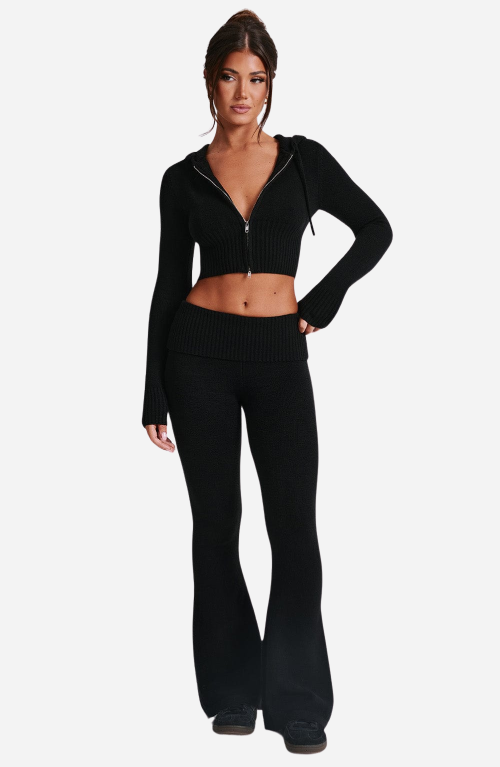 Knit Set 2-way Zip