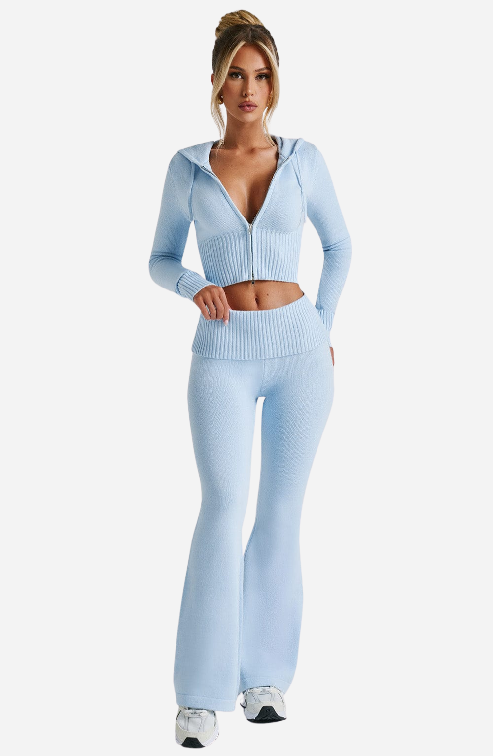 Knit Set 2-way Zip