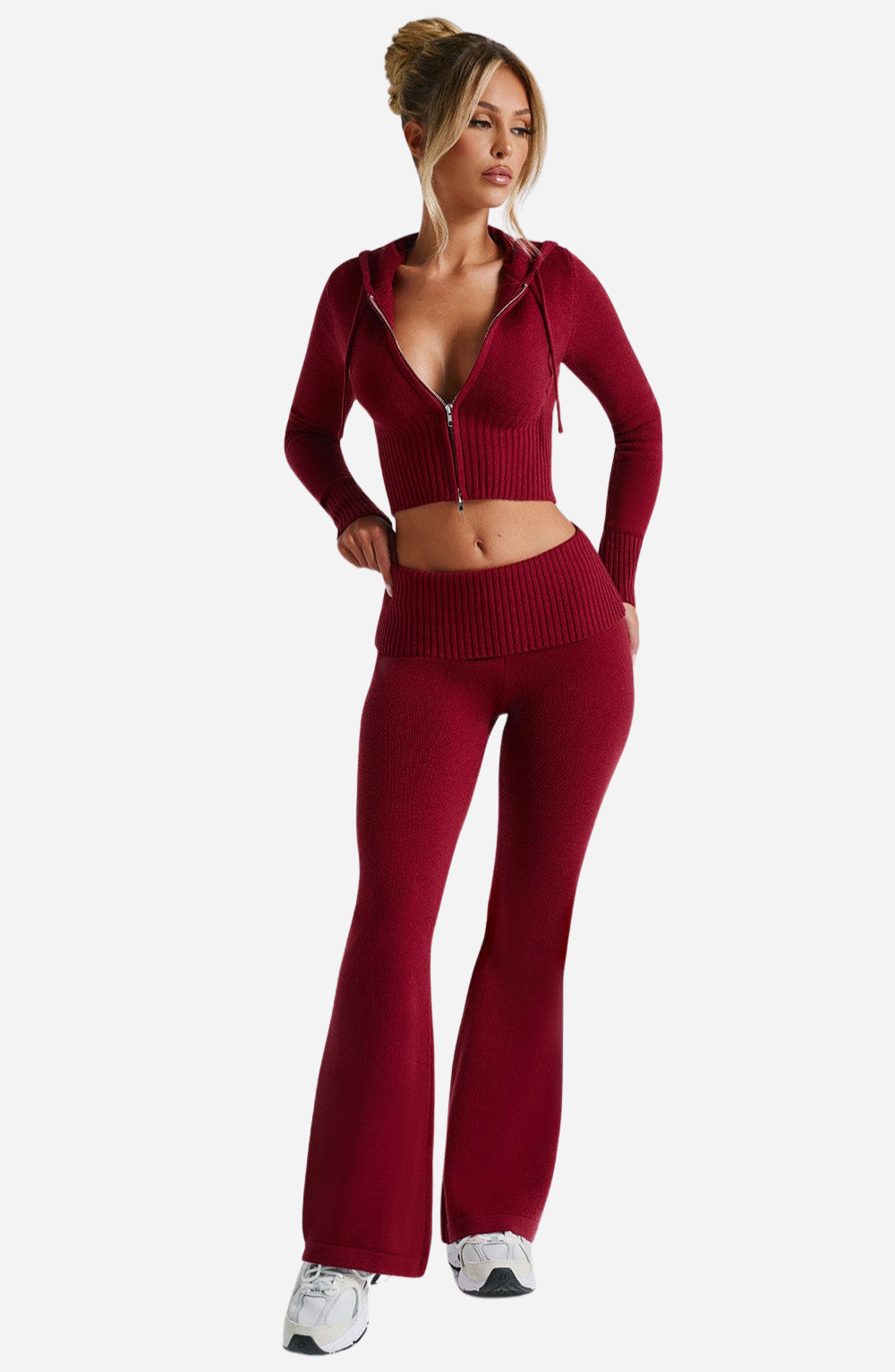 Knit Set 2-way Zip